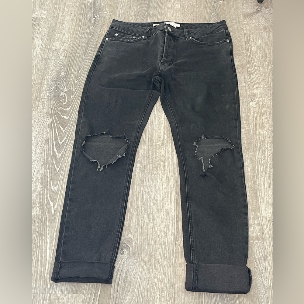 Topman stretch skinny black jeans Men’s 32W and 32L